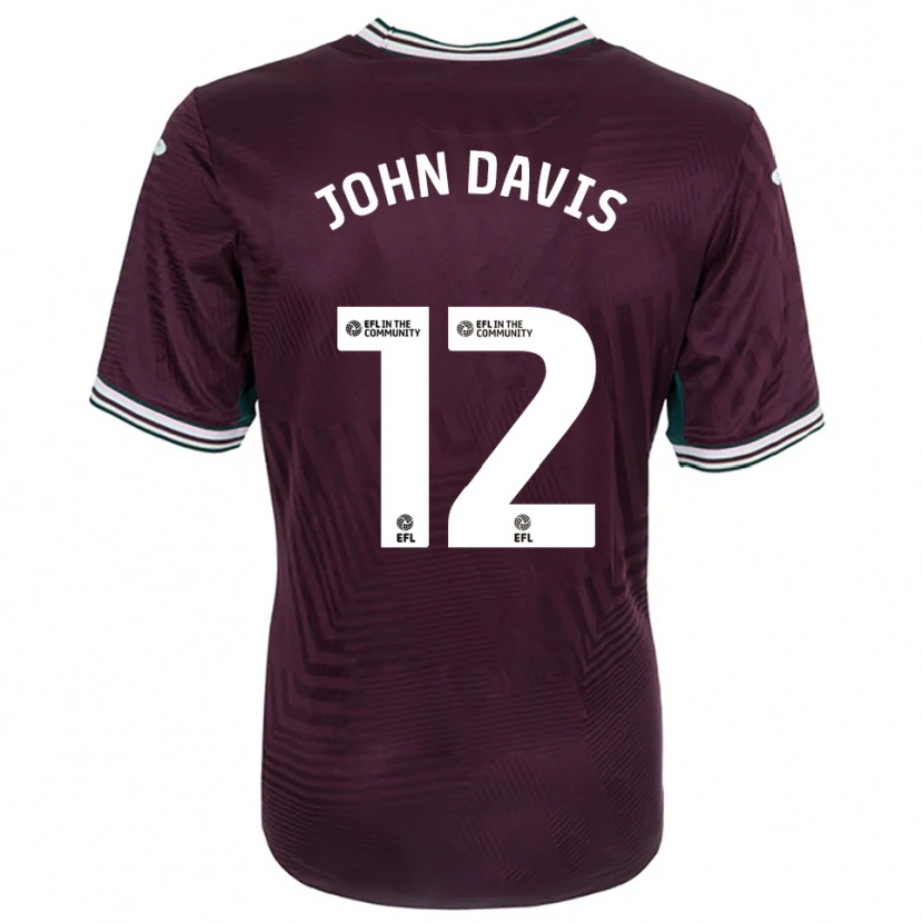 Danxen Donna Maglia Stacey John-Davis #12 Rosso Ruggine Bianco Kit Gara Away 2025/26 Maglietta