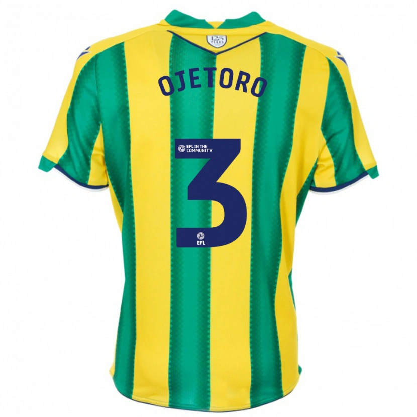Danxen Donna Maglia Wahab Ojetoro #3 Giallo Verde Kit Gara Away 2025/26 Maglietta