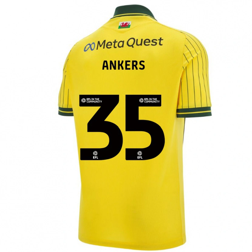 Danxen Donna Maglia Chloe Ankers #35 Giallo Verde Kit Gara Away 2025/26 Maglietta