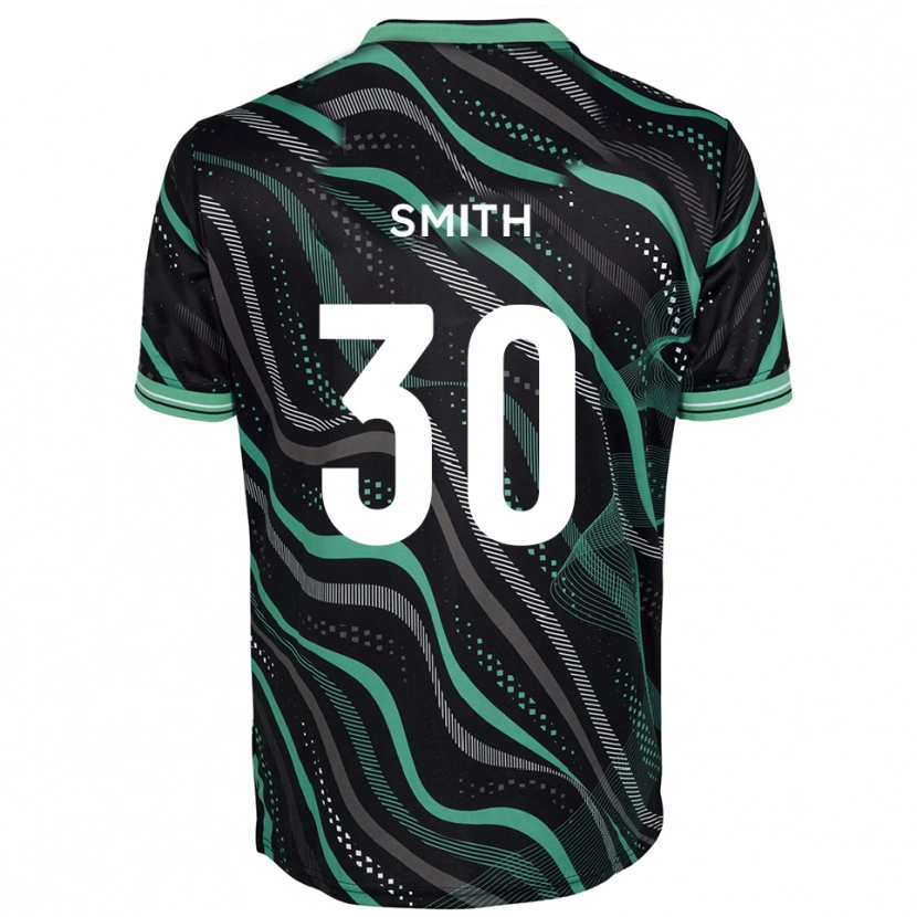 Danxen Donna Maglia Jude Smith #30 Nero Verde Kit Gara Away 2025/26 Maglietta