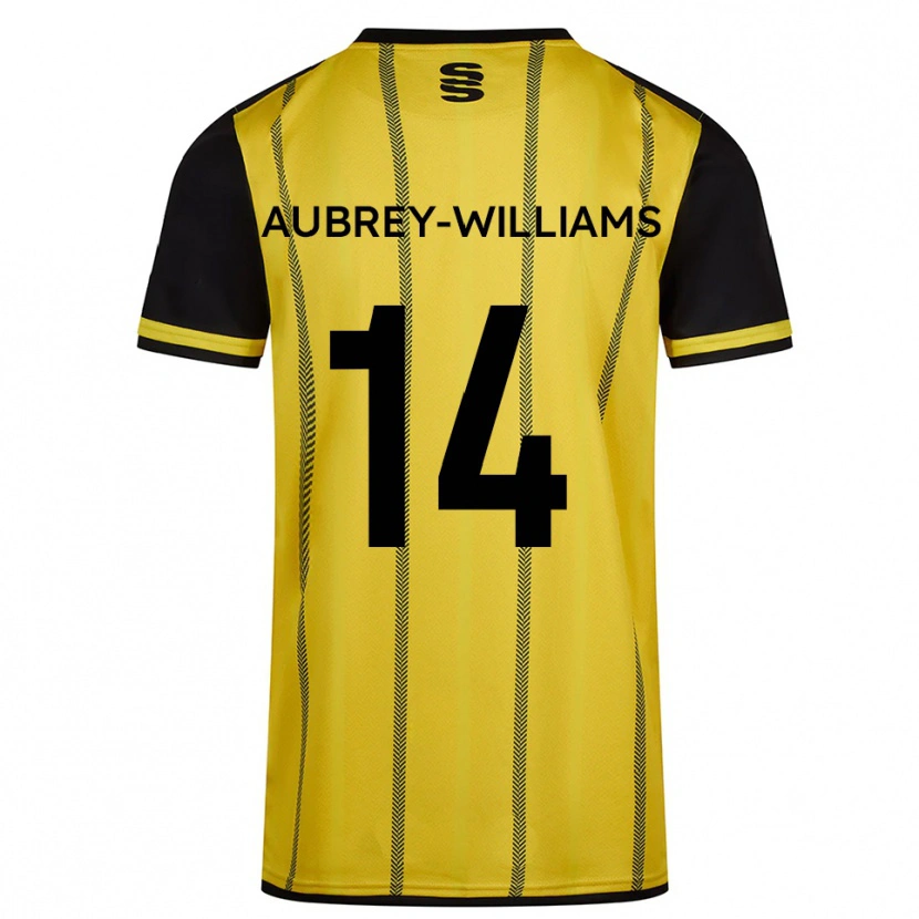 Danxen Donna Maglia Harrison Aubrey-Williams #14 Giallo Nero Kit Gara Away 2025/26 Maglietta