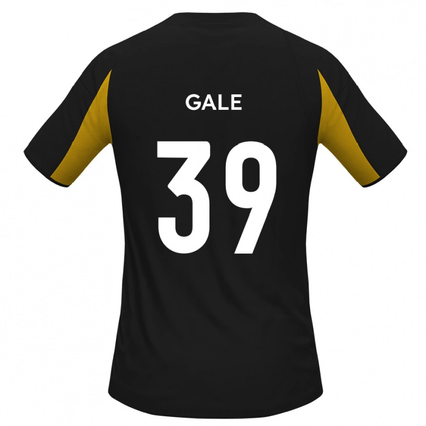 Danxen Donna Maglia James Gale #39 Nero Giallo Kit Gara Away 2025/26 Maglietta