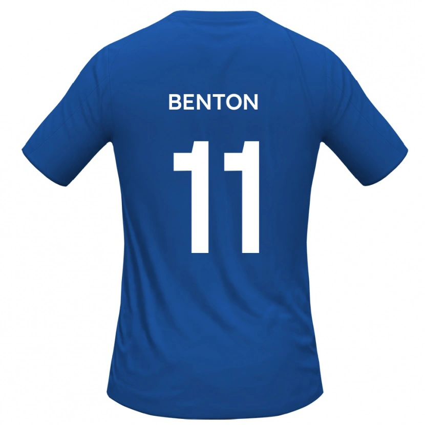Danxen Donna Maglia Jon Benton #11 Azzurro Cielo Kit Gara Away 2025/26 Maglietta