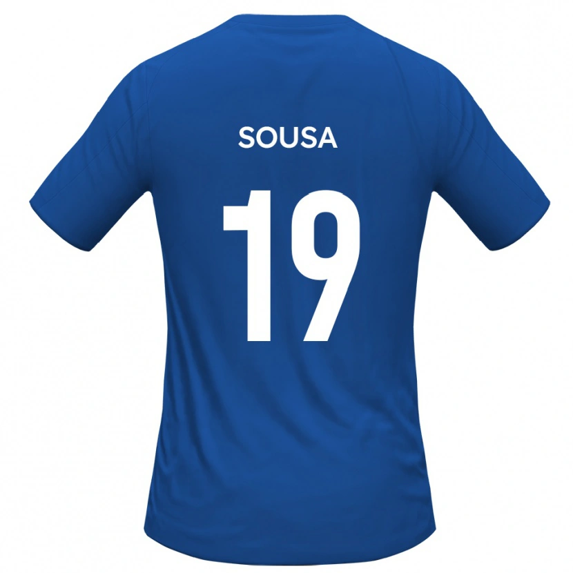 Danxen Donna Maglia Érico Sousa #19 Azzurro Cielo Kit Gara Away 2025/26 Maglietta