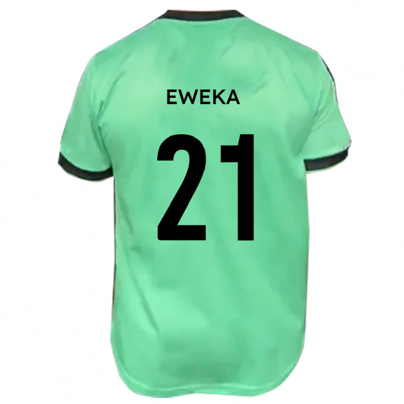 Danxen Donna Maglia Temi Eweka #21 Turchese Nero Kit Gara Away 2025/26 Maglietta