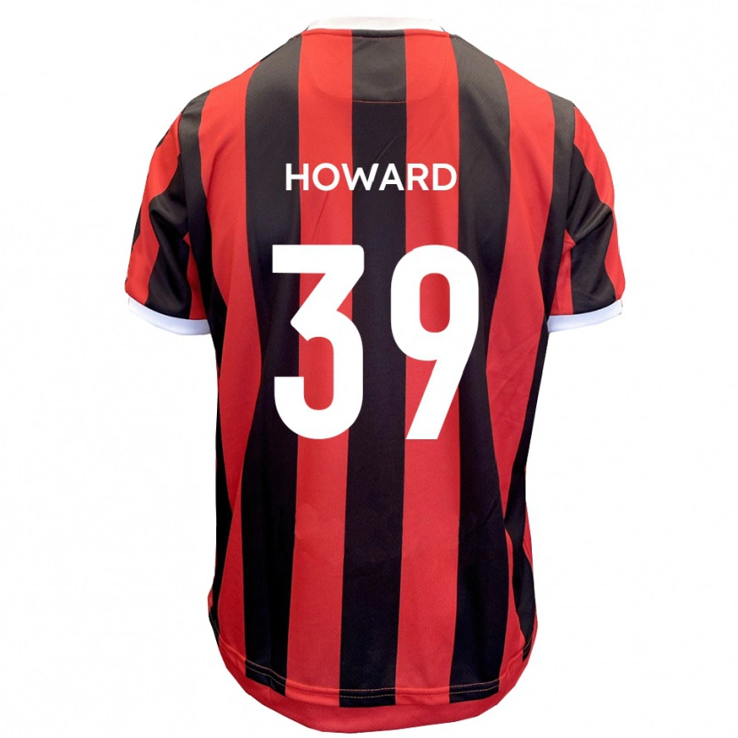 Danxen Donna Maglia Will Howard #39 Rosso Nero Kit Gara Away 2025/26 Maglietta