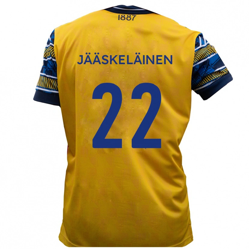 Danxen Donna Maglia Will Jääskeläinen #22 Giallo Nero Kit Gara Away 2025/26 Maglietta