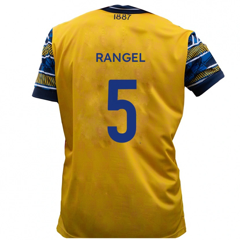 Danxen Donna Maglia Chris Rangel #5 Giallo Nero Kit Gara Away 2025/26 Maglietta