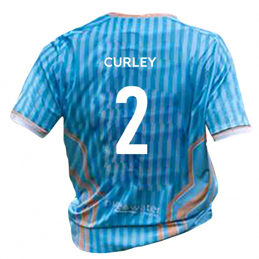 Danxen Donna Maglia Matt Curley #2 Nero Oro Kit Gara Away 2025/26 Maglietta