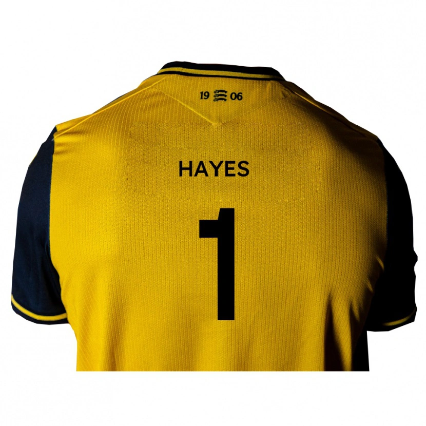 Danxen Donna Maglia Nick Hayes #1 Giallo Nero Kit Gara Away 2025/26 Maglietta