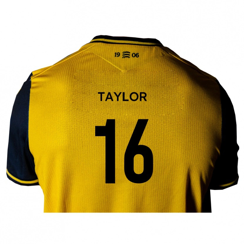Danxen Donna Maglia Harry Taylor #16 Giallo Nero Kit Gara Away 2025/26 Maglietta