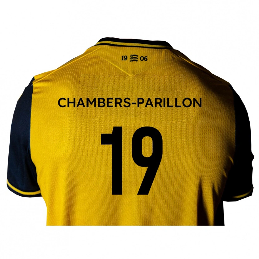 Danxen Donna Maglia Leon Chambers-Parillon #19 Giallo Nero Kit Gara Away 2025/26 Maglietta