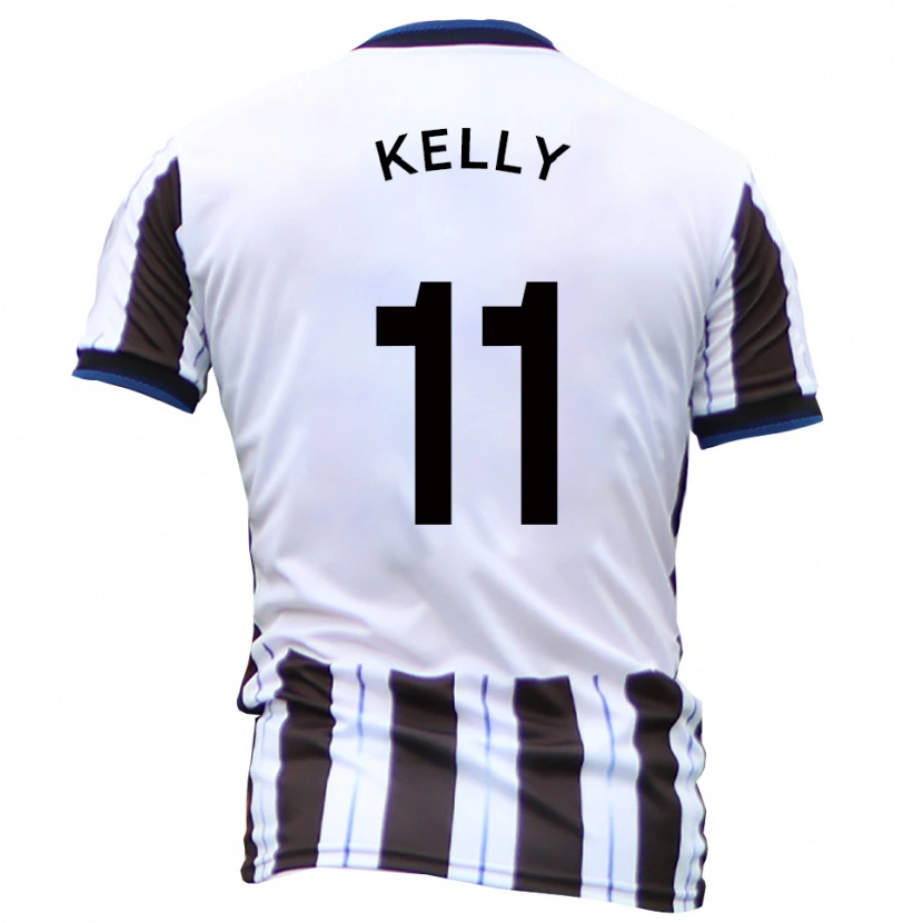 Danxen Donna Maglia Oscar Kelly #11 Bianco Nero Kit Gara Away 2025/26 Maglietta