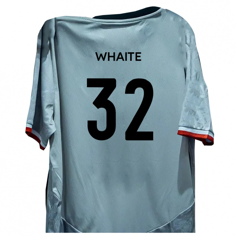 Danxen Donna Maglia Billy Whaite #32 Bianco Nero Kit Gara Away 2025/26 Maglietta