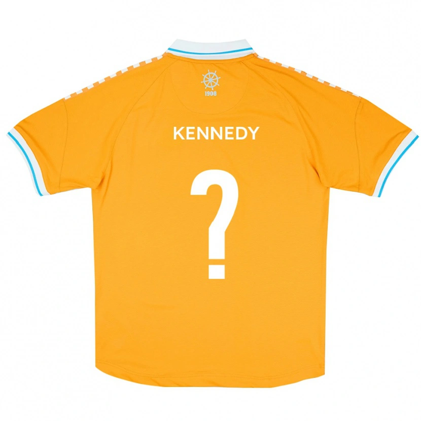 Danxen Donna Maglia Leo Kennedy #0 Giallo Blu Kit Gara Away 2025/26 Maglietta