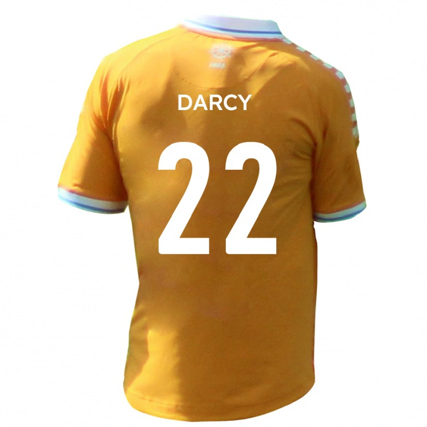 Danxen Donna Maglia Campbell Darcy #22 Giallo Blu Kit Gara Away 2025/26 Maglietta