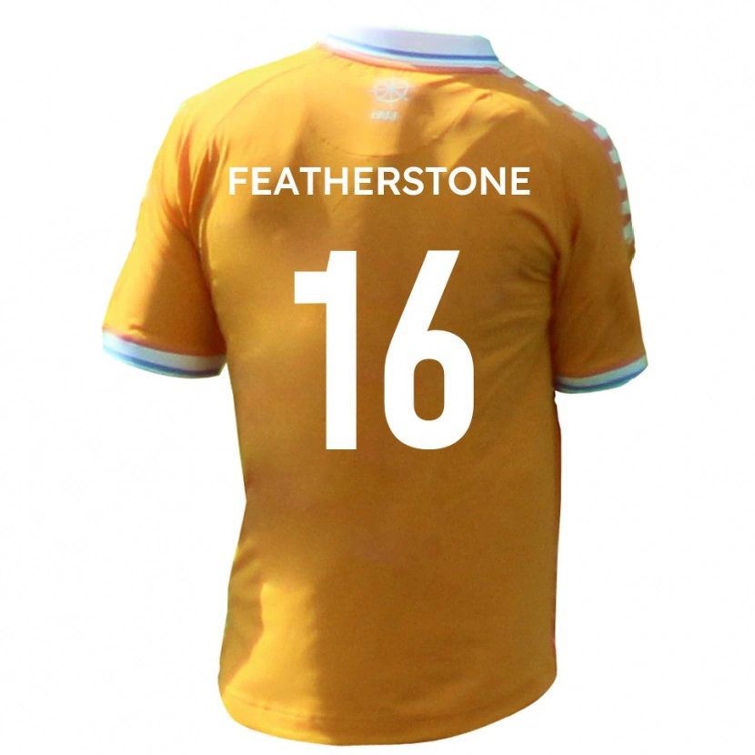 Danxen Donna Maglia Nicky Featherstone #16 Giallo Blu Kit Gara Away 2025/26 Maglietta