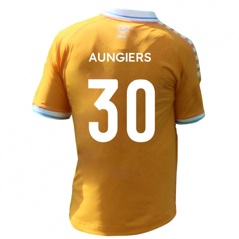Danxen Donna Maglia Joe Aungiers #30 Giallo Blu Kit Gara Away 2025/26 Maglietta