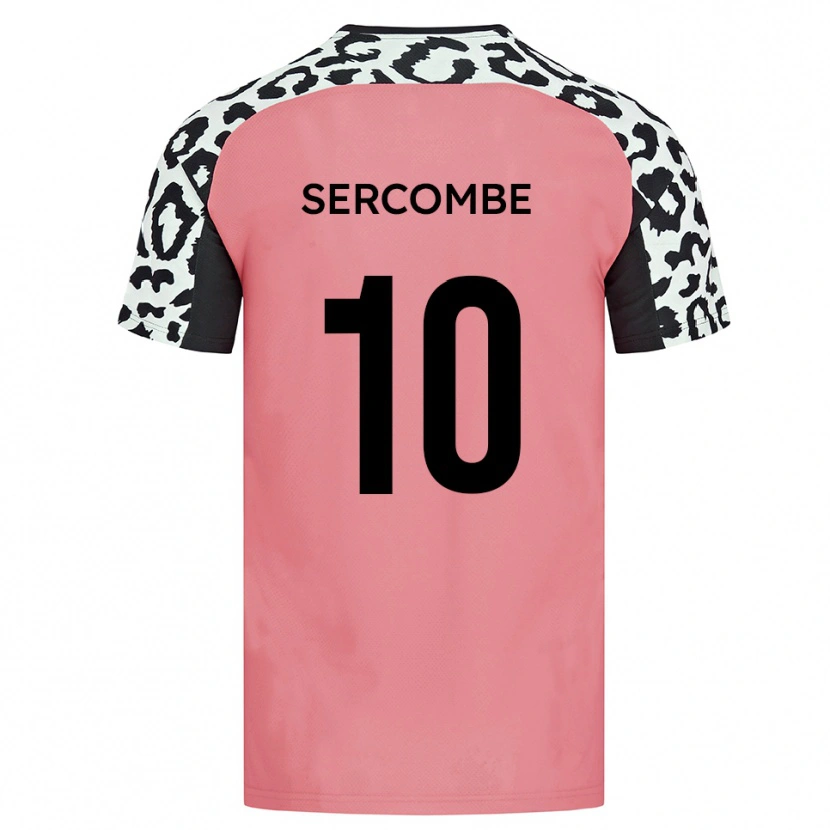 Danxen Donna Maglia Liam Sercombe #10 Rosa Nero Kit Gara Away 2025/26 Maglietta