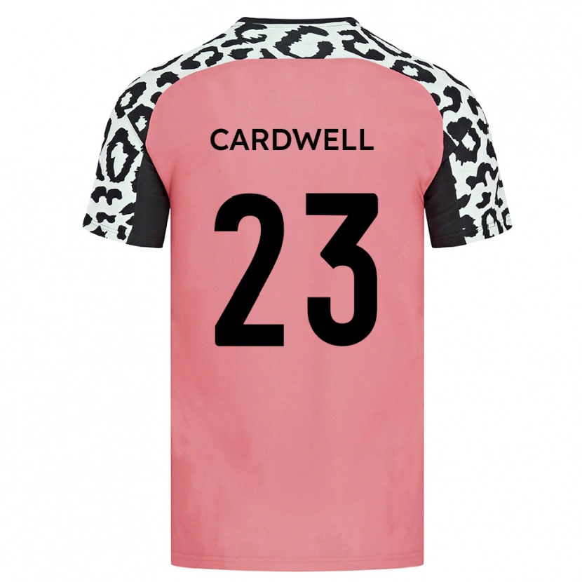 Danxen Donna Maglia Harry Cardwell #23 Rosa Nero Kit Gara Away 2025/26 Maglietta
