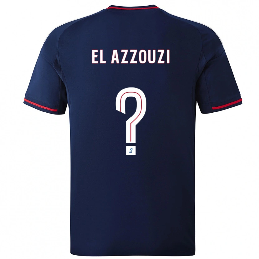 Danxen Donna Maglia Nourdine El Azzouzi #0 Blu Marino Rosso Kit Gara Away 2025/26 Maglietta