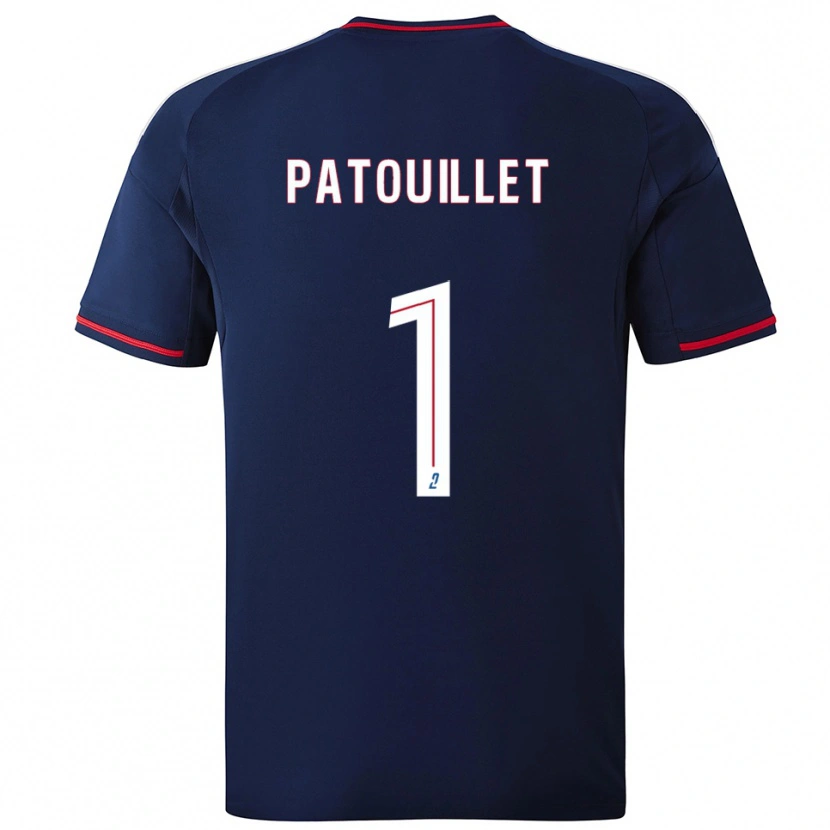 Danxen Donna Maglia Mathieu Patouillet #1 Blu Marino Rosso Kit Gara Away 2025/26 Maglietta
