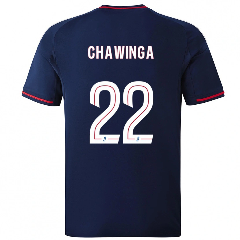 Danxen Donna Maglia Tabitha Chawinga #22 Blu Marino Rosso Kit Gara Away 2025/26 Maglietta