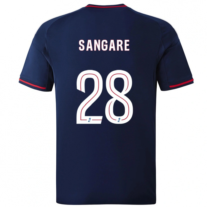 Danxen Donna Maglia Wassa Sangaré #28 Blu Marino Rosso Kit Gara Away 2025/26 Maglietta