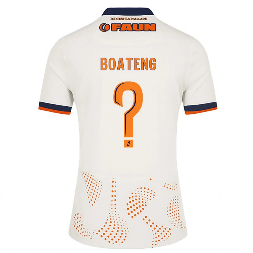 Danxen Donna Maglia Joris Boateng #0 Bianco Arancione Kit Gara Away 2025/26 Maglietta