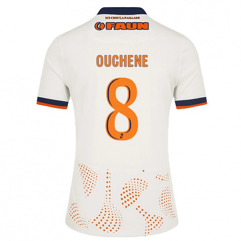 Danxen Donna Maglia Sonia Ouchene #8 Bianco Arancione Kit Gara Away 2025/26 Maglietta