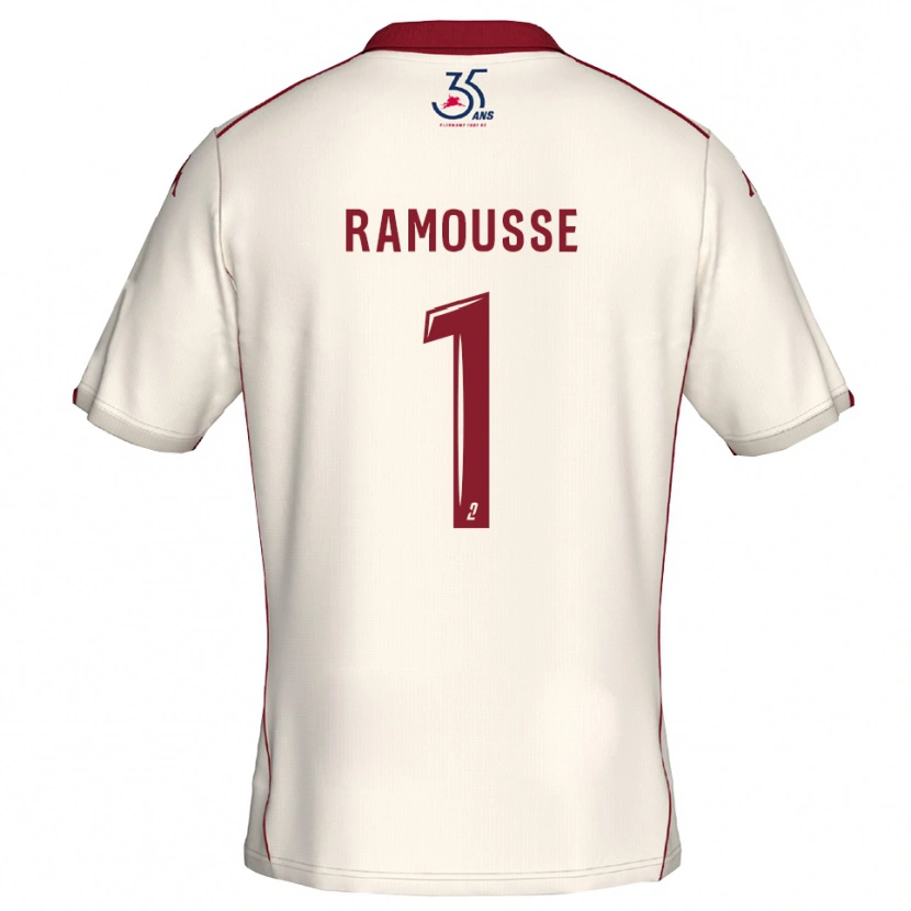 Danxen Donna Maglia Théo Ramousse #1 Bianco Bordeaux Kit Gara Away 2025/26 Maglietta