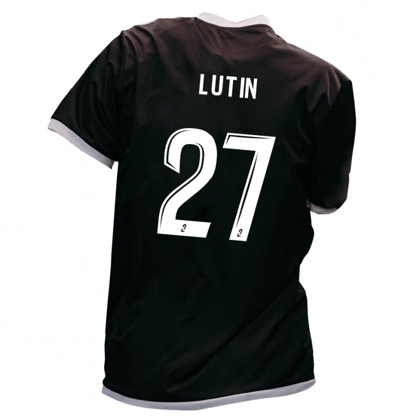 Danxen Donna Maglia Rayan Lutin #27 Nero Oro Kit Gara Away 2025/26 Maglietta