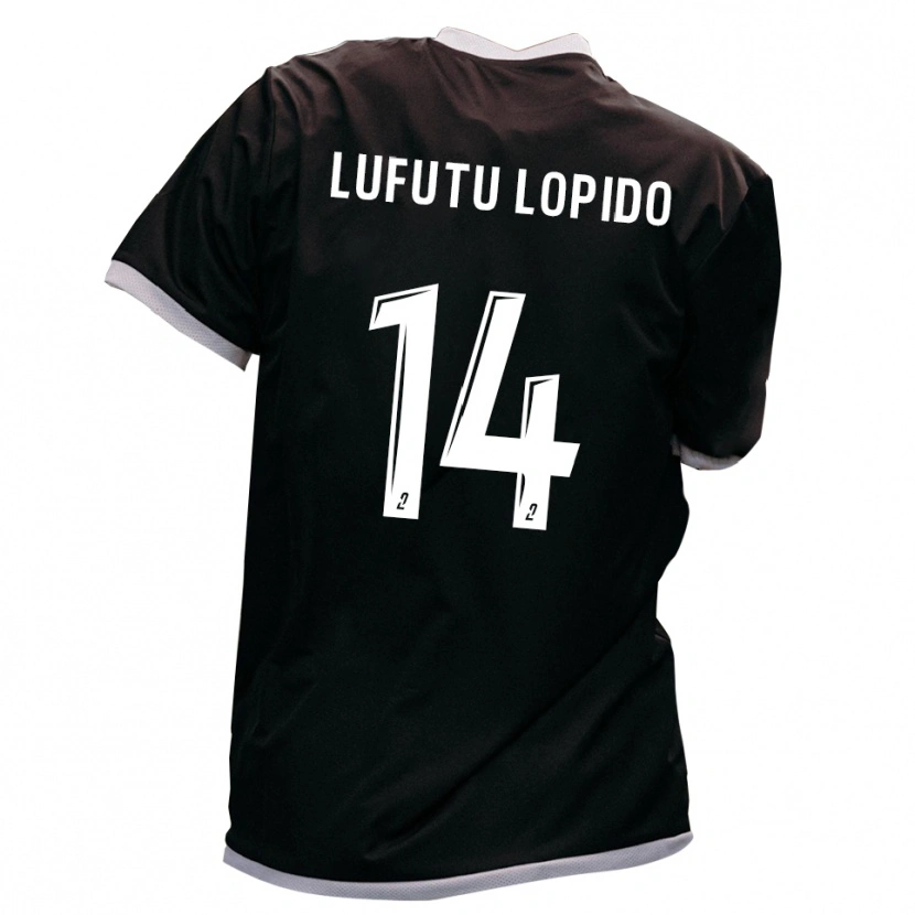 Danxen Donna Maglia Brooklyn Lufutu Lopido #14 Nero Oro Kit Gara Away 2025/26 Maglietta