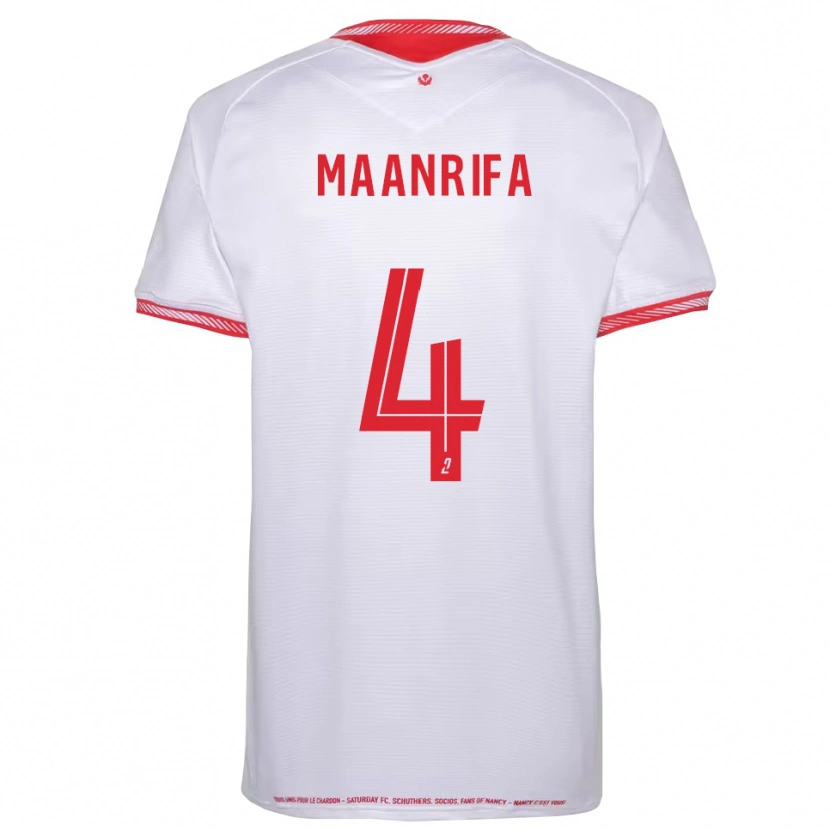 Danxen Donna Maglia Elfayed Maanrifa #4 Nero Rosso Kit Gara Away 2025/26 Maglietta