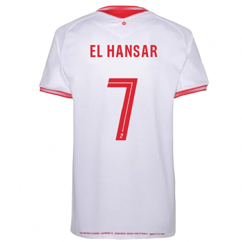 Danxen Donna Maglia Chafik El Hansar #7 Nero Rosso Kit Gara Away 2025/26 Maglietta