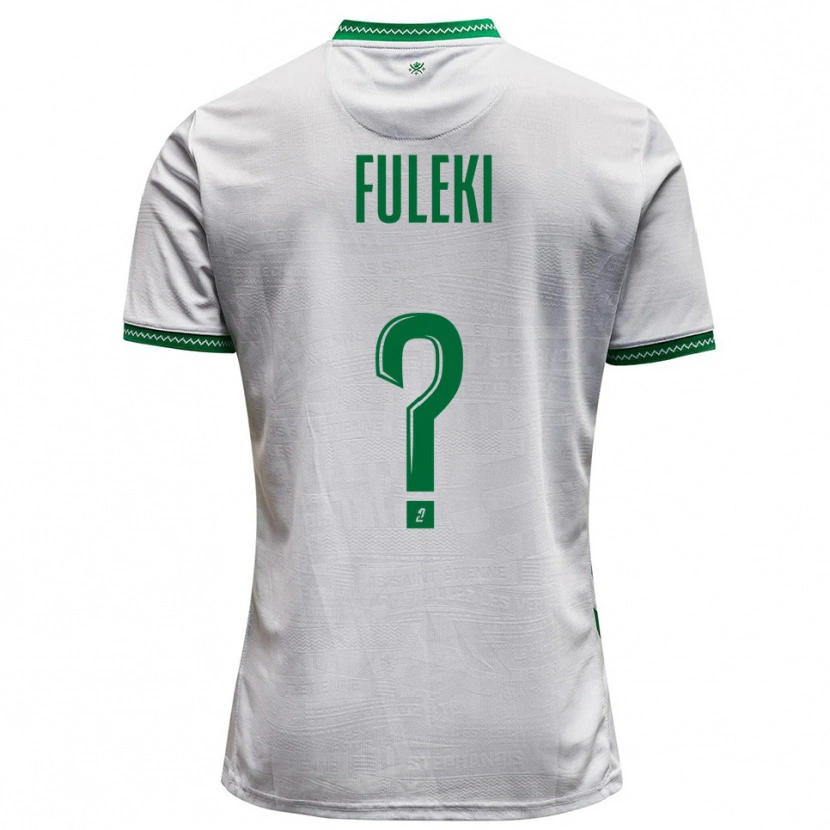 Danxen Donna Maglia Samuel Fuleki #0 Bianco Verde Kit Gara Away 2025/26 Maglietta