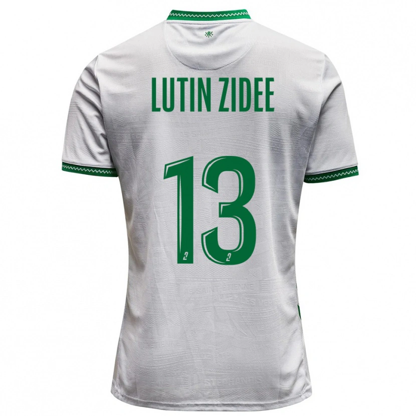 Danxen Donna Maglia Medhy Lutin Zidee #13 Bianco Verde Kit Gara Away 2025/26 Maglietta