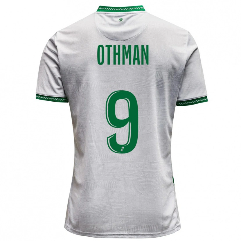 Danxen Donna Maglia Jibril Othman #9 Bianco Verde Kit Gara Away 2025/26 Maglietta