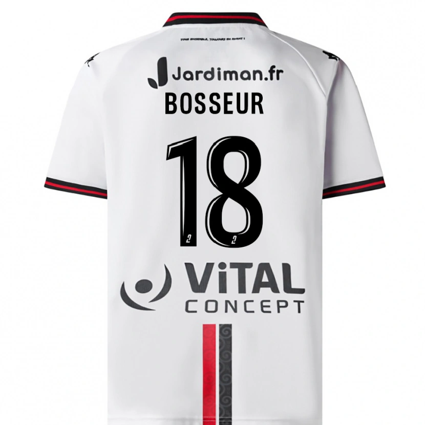 Danxen Donna Maglia Youna Bosseur #18 Bianco Rosso Kit Gara Away 2025/26 Maglietta