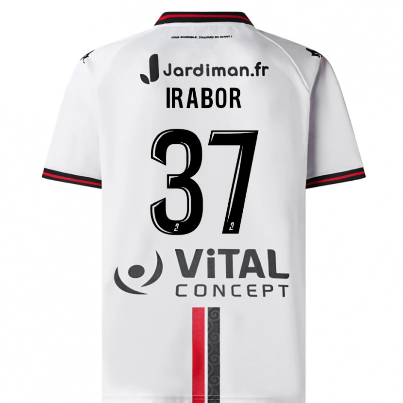 Danxen Donna Maglia Brown Irabor #37 Bianco Rosso Kit Gara Away 2025/26 Maglietta