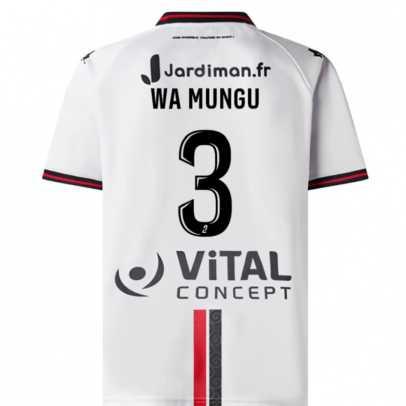 Danxen Donna Maglia Vimoj Muntu Wa Mungu #3 Bianco Rosso Kit Gara Away 2025/26 Maglietta
