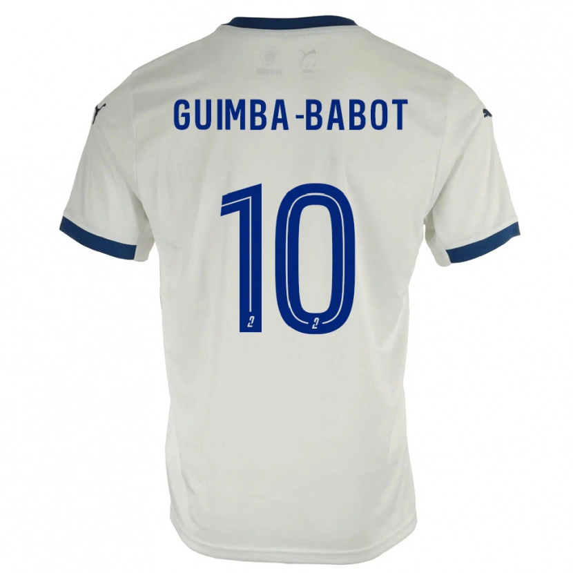 Danxen Donna Maglia Khays Guimba-Babot #10 Bianco Blu Kit Gara Away 2025/26 Maglietta