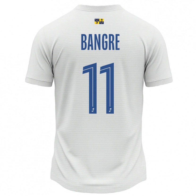 Danxen Donna Maglia Mamady Bangré #11 Bianco Blu Kit Gara Away 2025/26 Maglietta