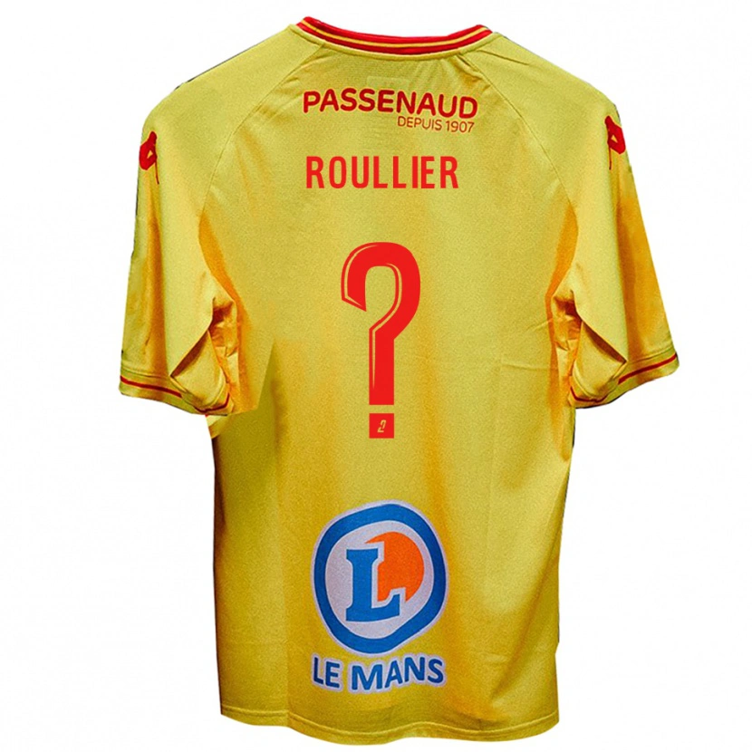 Danxen Donna Maglia Alec Roullier #0 Giallo Kit Gara Away 2025/26 Maglietta
