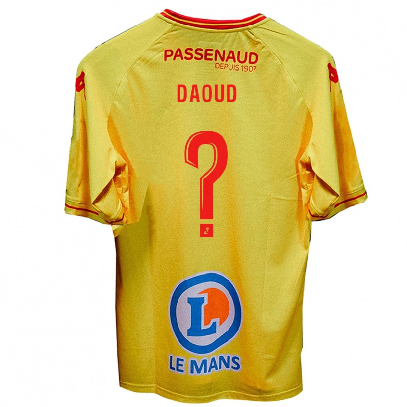 Danxen Donna Maglia Yanis Daoud #0 Giallo Kit Gara Away 2025/26 Maglietta
