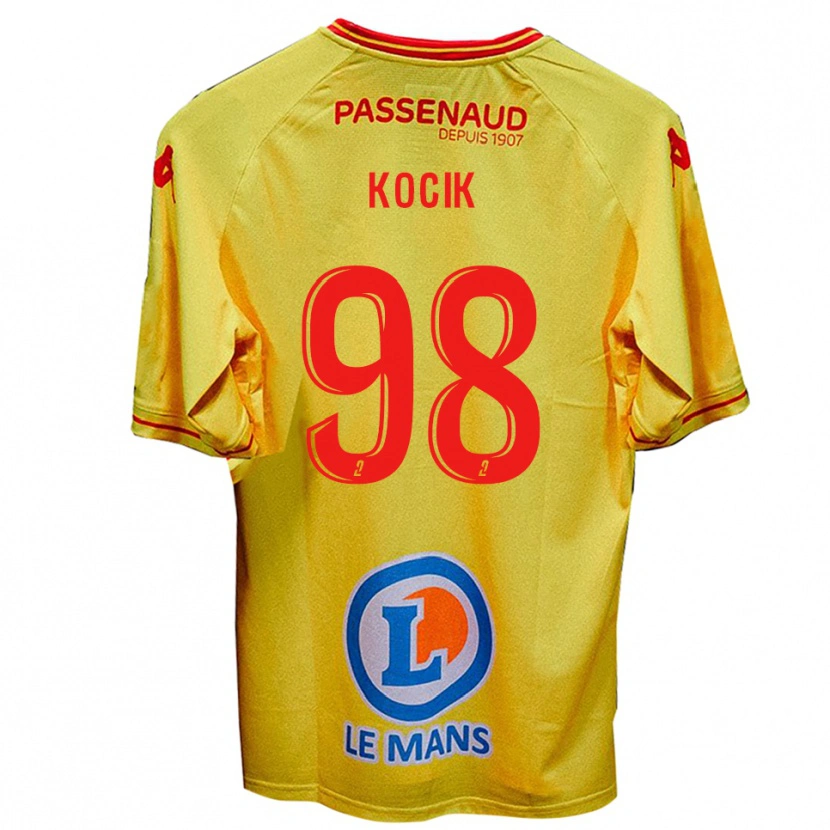 Danxen Donna Maglia Nicolas Kocik #98 Giallo Kit Gara Away 2025/26 Maglietta
