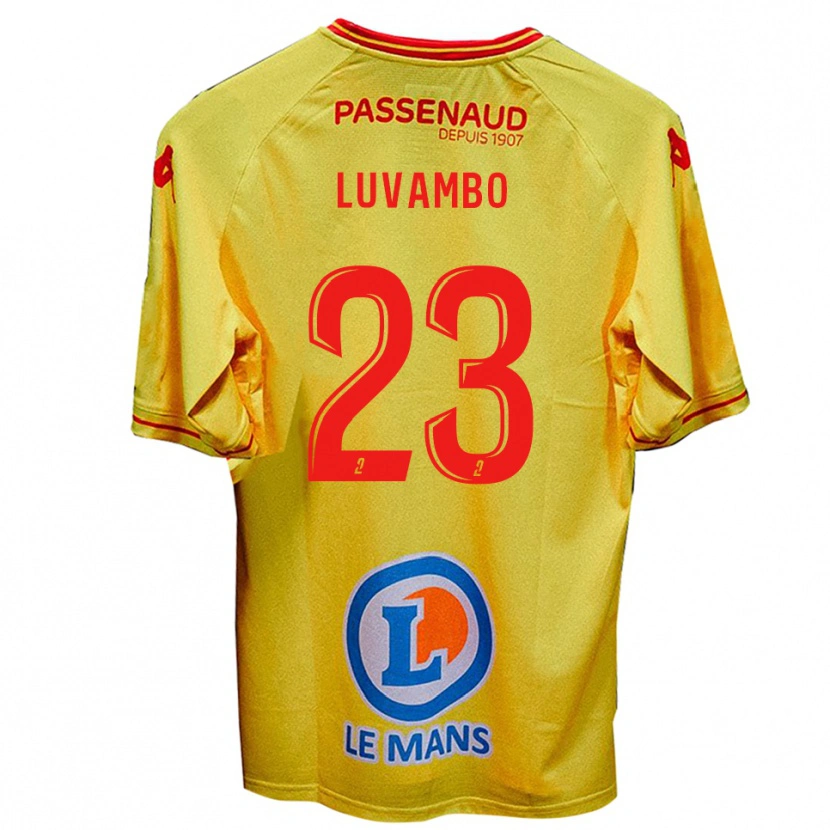 Danxen Donna Maglia Taylor Luvambo #23 Giallo Kit Gara Away 2025/26 Maglietta
