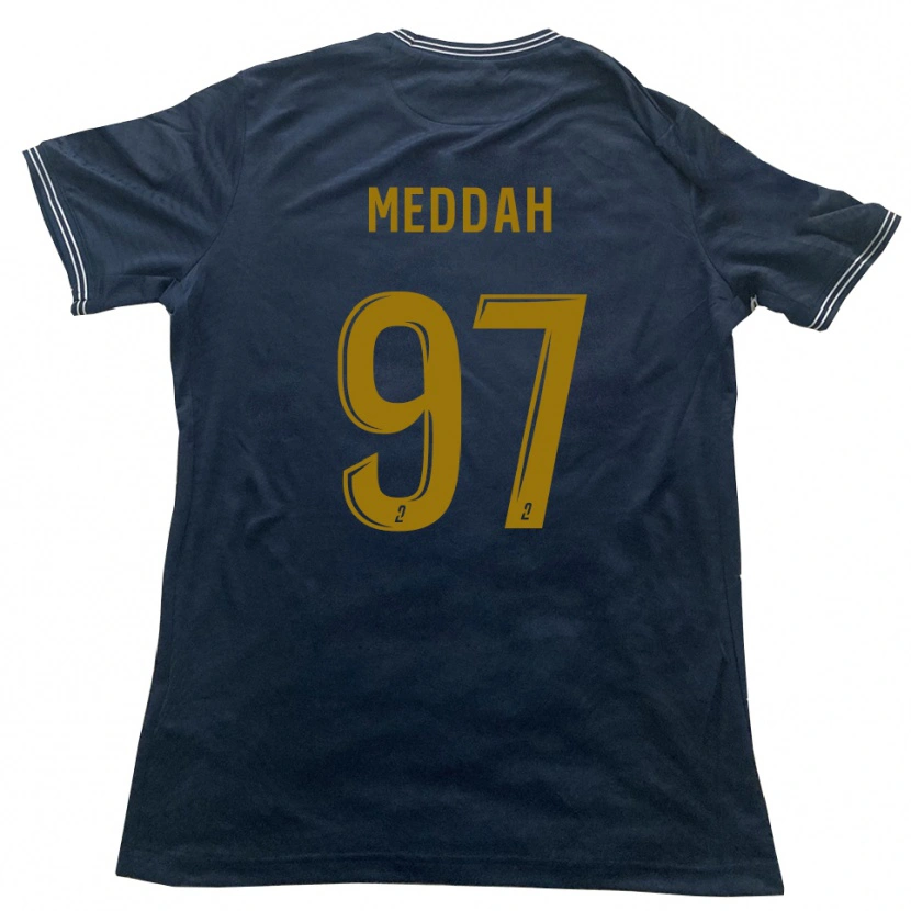 Danxen Donna Maglia Daylam Meddah #97 Blu Marino Oro Kit Gara Away 2025/26 Maglietta