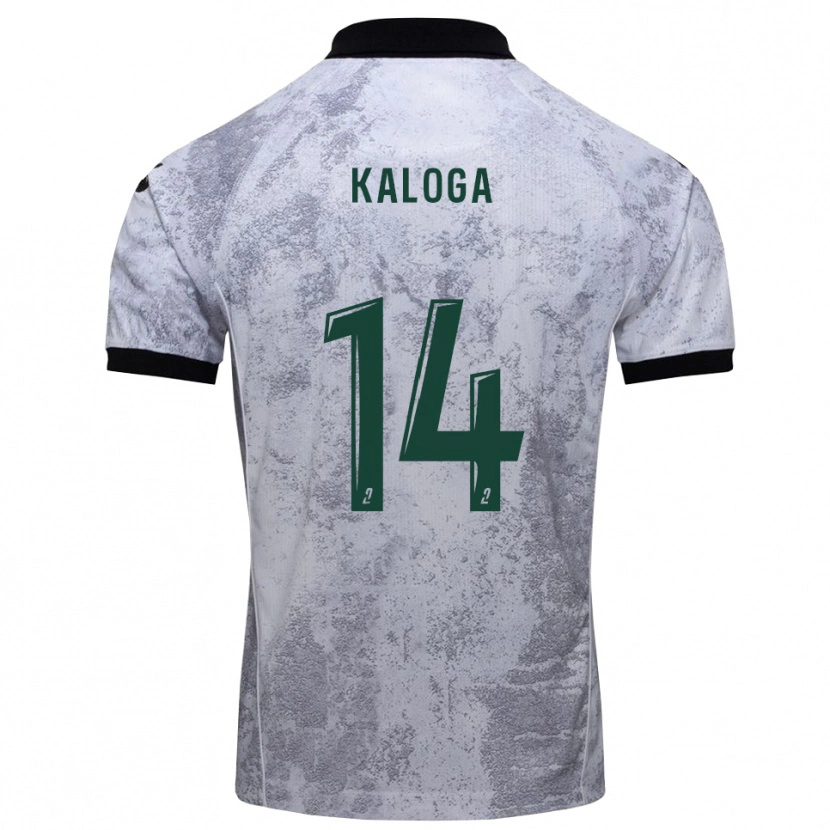 Danxen Donna Maglia Amallah Kaloga #14 Bianco Nero Kit Gara Away 2025/26 Maglietta
