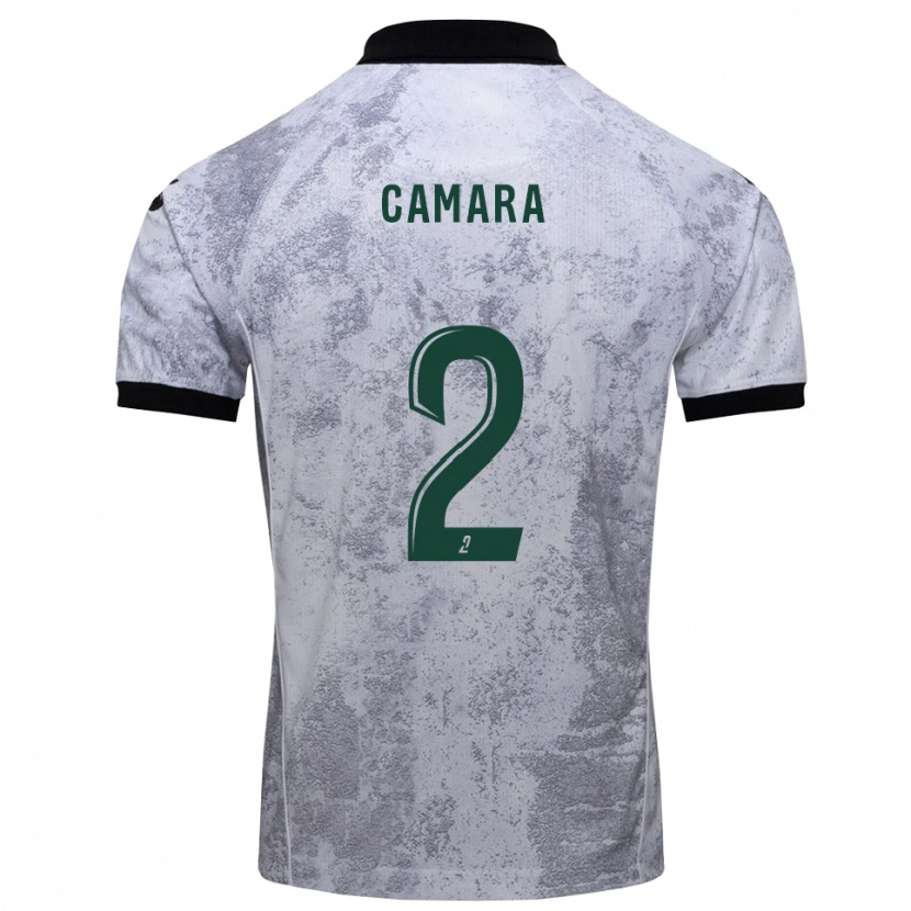 Danxen Donna Maglia Diadé Camara #2 Bianco Nero Kit Gara Away 2025/26 Maglietta